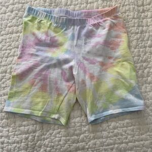 Pastel Tie-Dye Biker Shorts